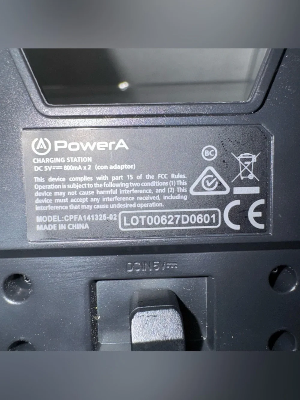 EUC PowerA Dual Charging Station with 2 PlayStation PS4 Controllers Blue Camo